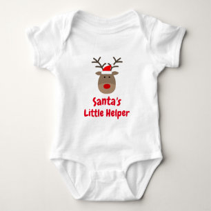 Sankt kleiner Helfer Weihnachtsrenbodysuit Baby Strampler