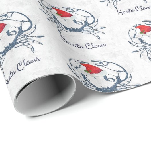 Sankt kratzt Krabben-Packpapier Geschenkpapier (Rolleneckpunkt)