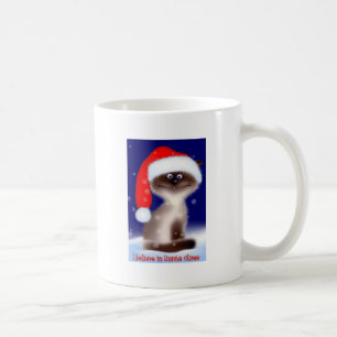 Sankt kratzt Weihnachtskatzen-Tasse Kaffeetasse