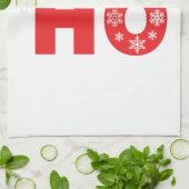 Sankt lacht am Weihnachten Handtuch (Gefaltet)