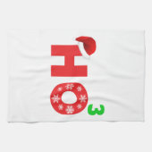 Sankt lacht am Weihnachten Handtuch (Horizontal)