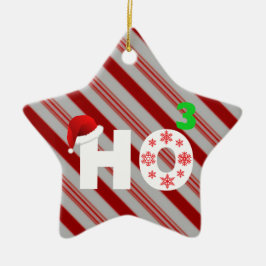 Sankt lacht am Weihnachten Keramikornament