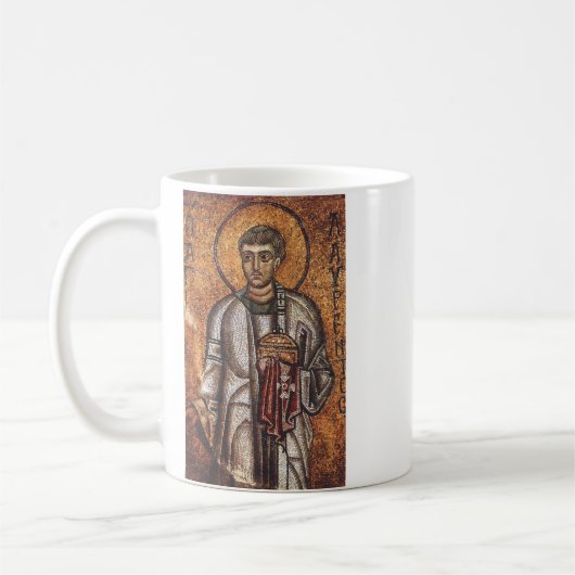 Sankt Laurentius der Märtyrer Kaffeetasse (Links)