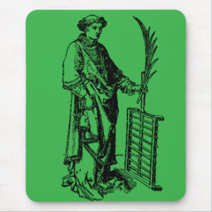 Sankt Laurentius von Martin Schongauer Mousepad
