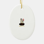 Sankt lebt nicht hier mehr! keramik ornament (Hinten)