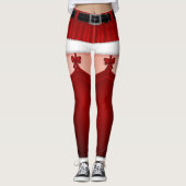 Sankt-Leggings-lustige Weihnachtskostüm-Leggings Leggings (Vorderseite)