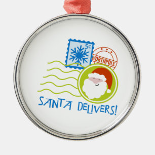 Sankt liefert! silbernes ornament