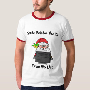 Sankt löscht 1% Weihnachtspolitisches T-Shirt