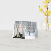 Sankt Lucia | Luciafest Karte (Gelbe Blume)