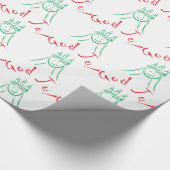 Sankt Lucia und Gott Jul Geschenkpapier (Ecke)