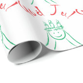 Sankt Lucia und Gott Jul Geschenkpapier (Rolleneckpunkt)