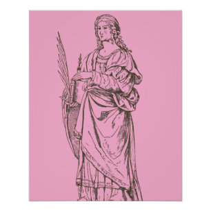 Sankt Lucia von Bernardino Luini Poster