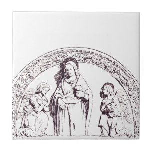 Sankt Lucia von Syrakus von Giovanni della Robbia Fliese