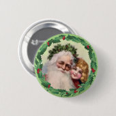 SANKT, MÄDCHEN u. STECHPALME durch SHARON SHARPE Button (Vorne & Hinten)