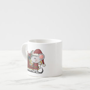 Sankt-Maus mit Schlitten Espressotasse