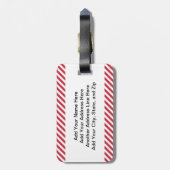 Sankt-Maus mit Schlitten Gepäckanhänger (Rückseite vertikal)