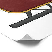 Sankt-Maus mit Schlitten Poster (Ecke)