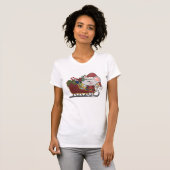 Sankt-Maus mit Schlitten T-Shirt (Vorne ganz)