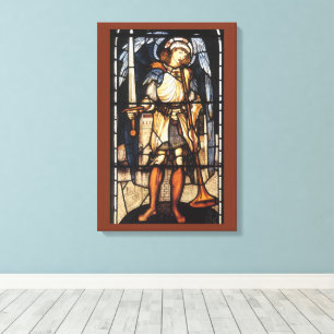Sankt Michael von Sir Edward Coley Burne-Jones Leinwanddruck