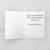 Sankt-Miezekatze-Weihnachtskarte Feiertagskarte (Innenseite)