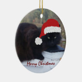 Sankt-Miezekatze: Weihnachtsverzierung Keramikornament (Rechts)