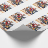 Sankt mit Clown-Packpapier Geschenkpapier (Ecke)