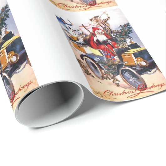 Sankt mit Clown-Packpapier Geschenkpapier (Rolleneckpunkt)