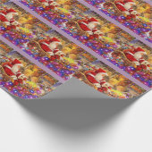 Sankt mit Lichtern Geschenkpapier (Ecke)