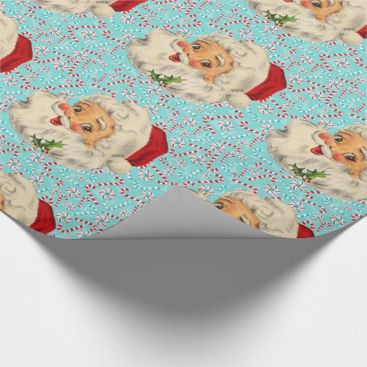 Sankt mit Pfefferminzen Geschenkpapier (Ecke)