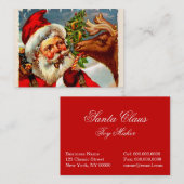 Sankt mit Ren Visitenkarte (Vorne/Hinten)