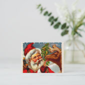 Sankt mit Ren Visitenkarte (Stehend Vorderseite)