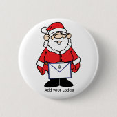 Sankt mit seiner FreimaurerSchürze Button (Vorderseite)