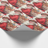 Sankt mit Spielwaren Geschenkpapier (Ecke)