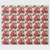 Sankt mit Spielwaren Geschenkpapier (Flach)