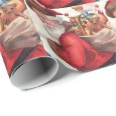 Sankt mit Spielwaren Geschenkpapier (Rolleneckpunkt)