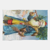 Sankt mit Tannen-Baum Geschirrtuch (Horizontal)