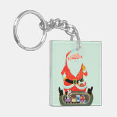 Sankt mit Zug Schlüsselanhänger (Vorderseite links)