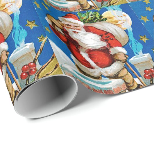 Sankt-Mond Geschenkpapier (Rolleneckpunkt)