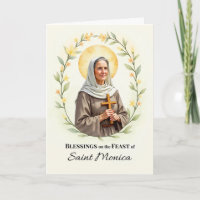 Sankt Monica Festtag Segnung Blumenreath