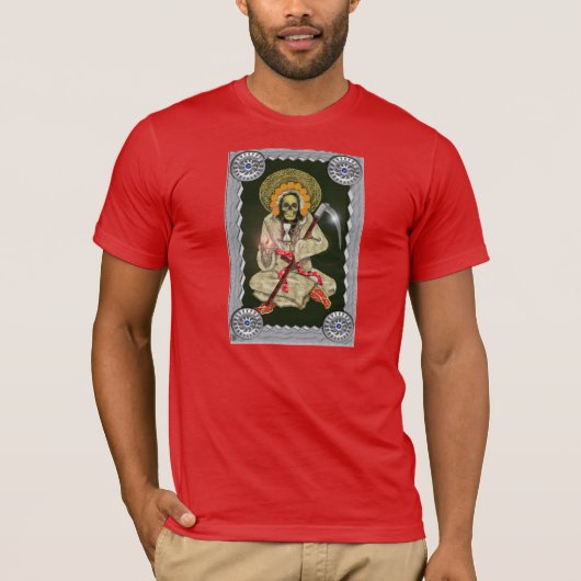 Sankt muerte (golden) T-Shirt (Vorderseite)