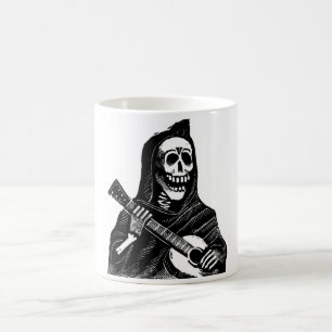 Sankt Muerte mit Gitarre circa frühen 1900s Kaffeetasse