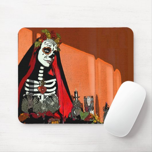 Sankt Muerte Mousepad (Mit Mouse)
