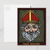 Sankt Nicholas Postkarte (Vorne/Hinten)