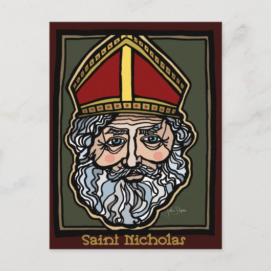 Sankt Nicholas Postkarte (Vorderseite)