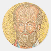 Sankt Nicholas Runder Aufkleber (Vorderseite)