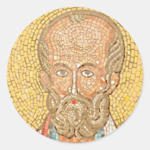 Sankt Nicholas Runder Aufkleber