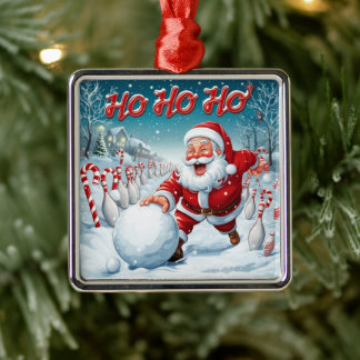 Sankt Nikolaus Bowling Candy Cane Lane Personalisi Ornament Aus Metall