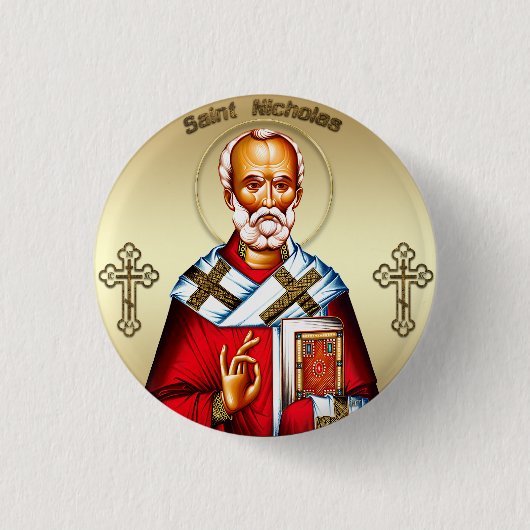 Sankt Nikolaus Button (Vorderseite)