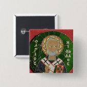 Sankt Nikolaus Button (Vorne & Hinten)