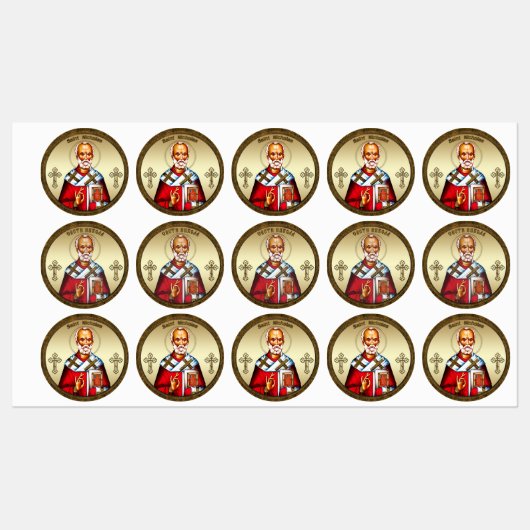 Sankt Nikolaus Etiketten (Blatt)